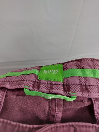 Hugo Boss Mens Maroon, Slim Fit Trousers Size W34 L33 (055-00027) - Picture 2 of 7