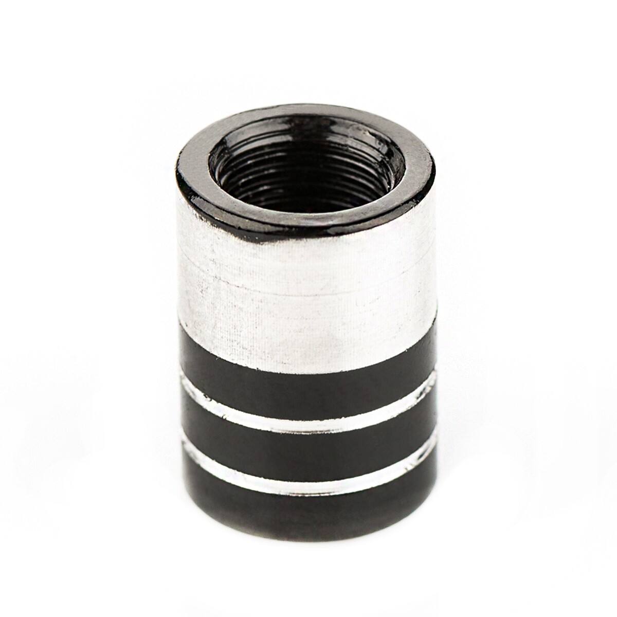 4 Stück Ventilkappen Auto Schwarz - Metall Kappen Für Reifenventile