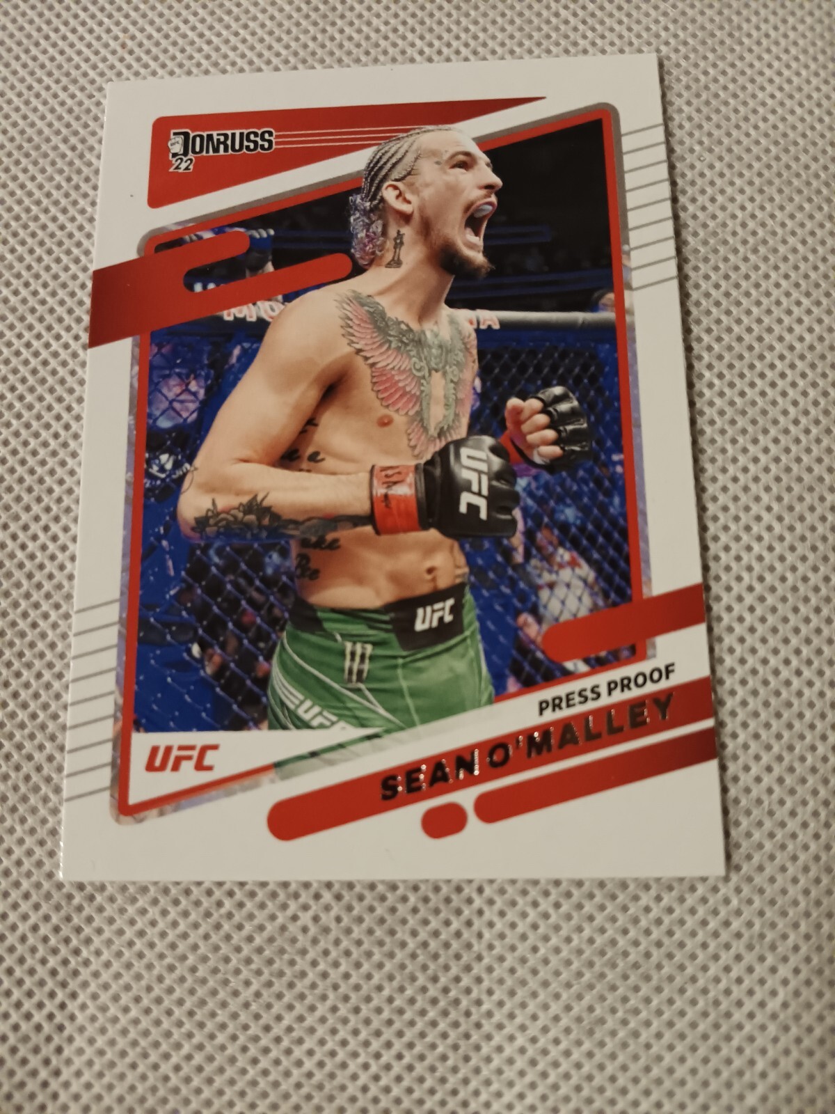 2022 SUGA SEAN O'MALLEY DONRUSS PRESS PROOF UFC MMA FIGHTER CARD #48