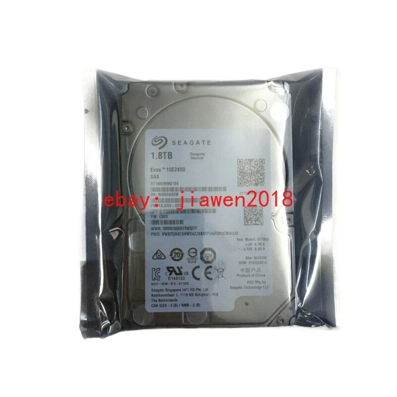 New SEAGATE Exos 10E2400 ST1800MM0129 1.8TB 10000RPM 12Gb/s 2.5in SAS Hard Drive - Image 4 of 4