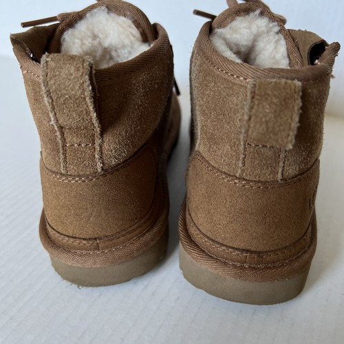 Ugg Neumel Zip 1117411K Sz 3 Chestnut Suede Unisex Kids' Boots 💖💖 - Picture 3 of 8
