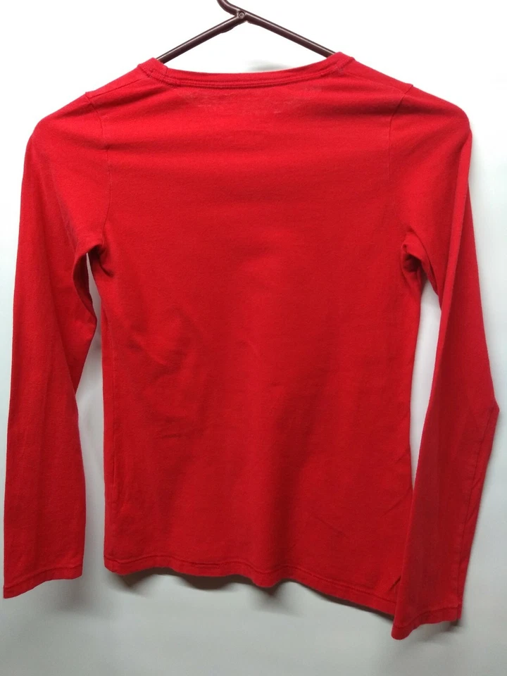 Camisa Hanes Niñas Talla Mediana Roja Manga Larga 022 Foto 2 de 3