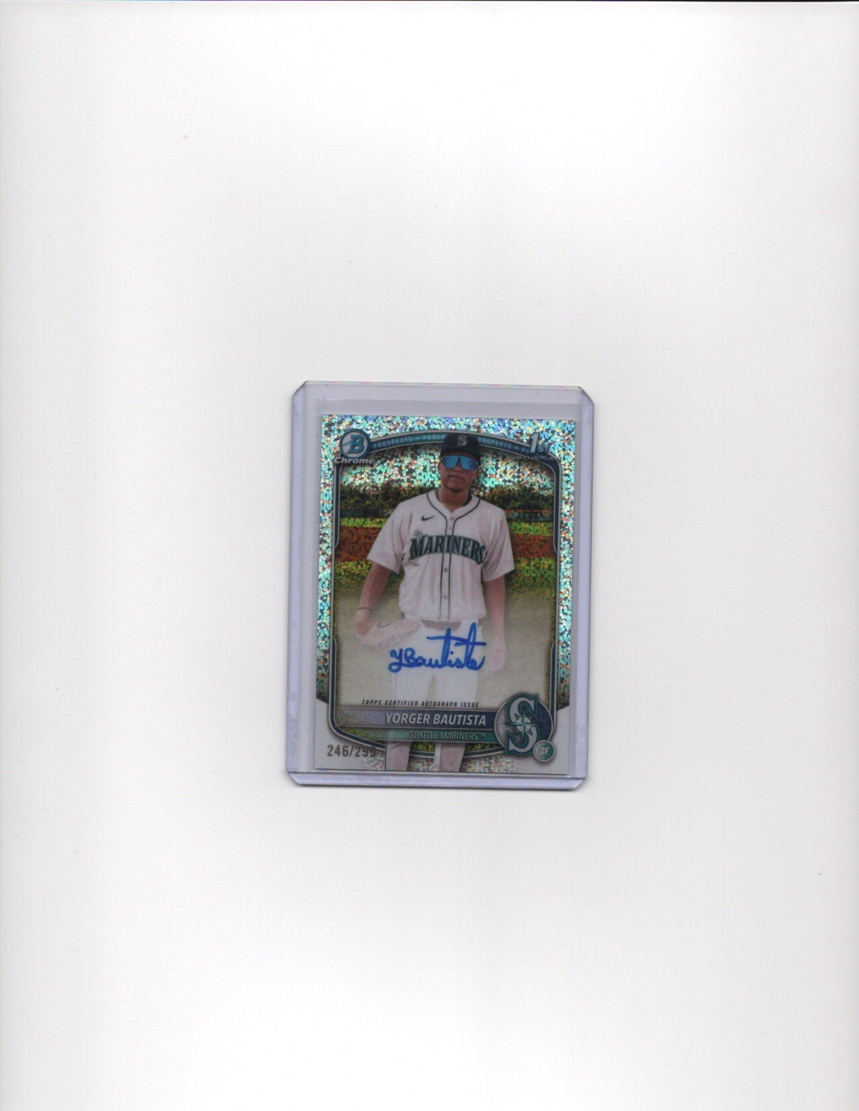 Yorger Bautista 2025 Bowman Chrome Speckle Refractor Auto 1st /299 #CPA-YB