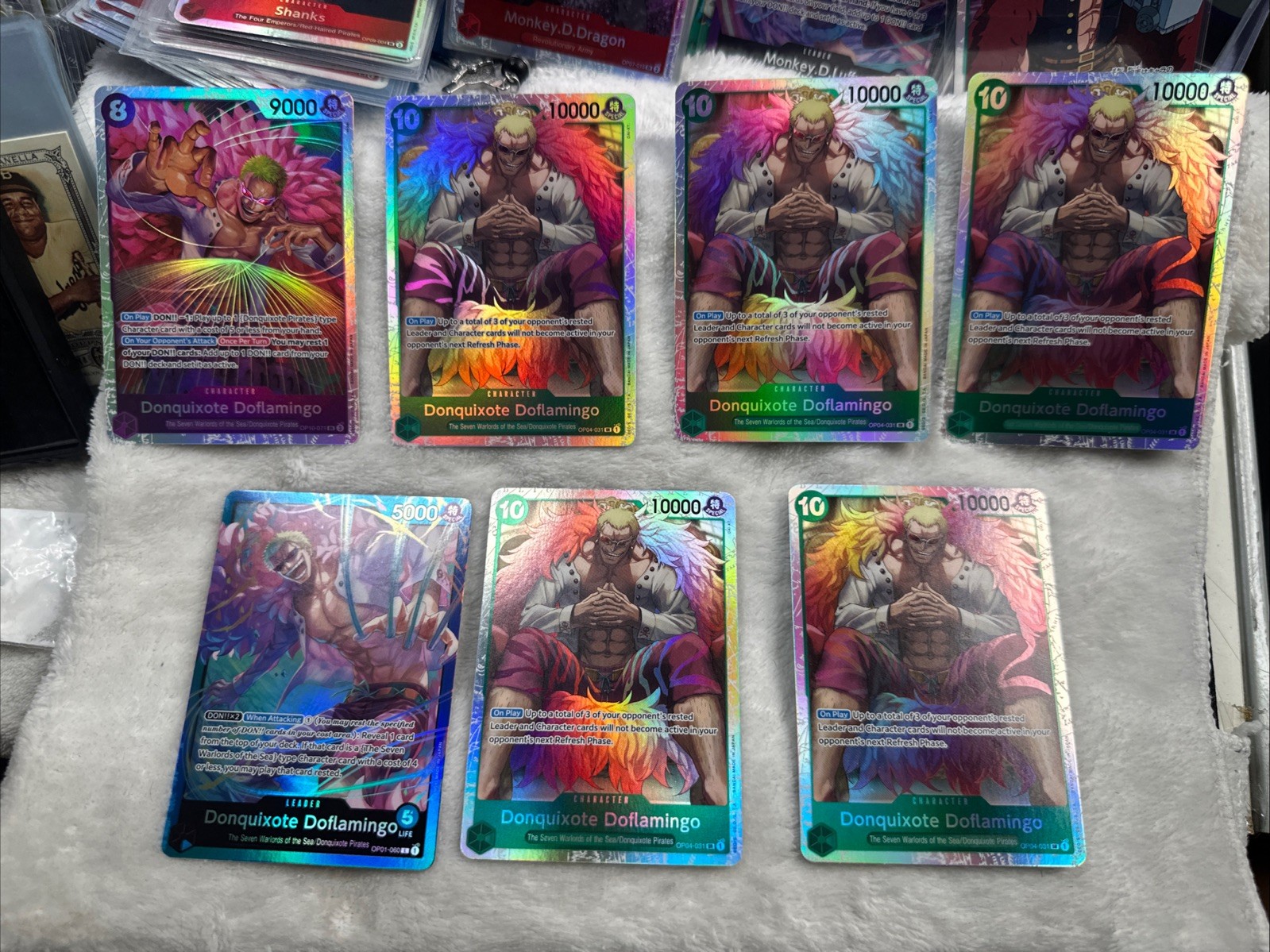 Donquixote Doflamingo X6 OP04-031 SR  - One Piece TCG English Playset NM