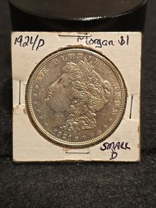 1921 P Morgan Silver Dollar  Small D