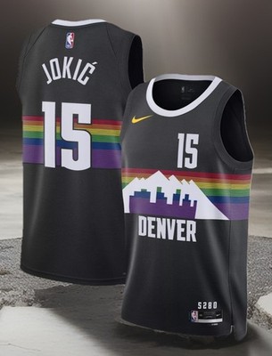 NWT! Denver Nuggets Nikola Jokic #15 City Edition Stitched Jersey