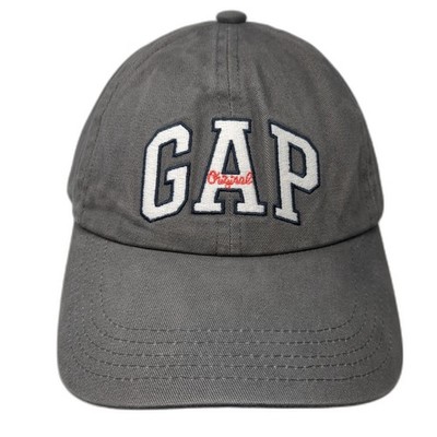 Gap Original Slideback Hat Gray One Size Solid Embroidered Adjustable