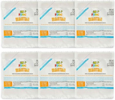 FROG Maintain for Hot Tubs Non-Chlorine ShockSingle Dose Packets 2oz, 6 Pack