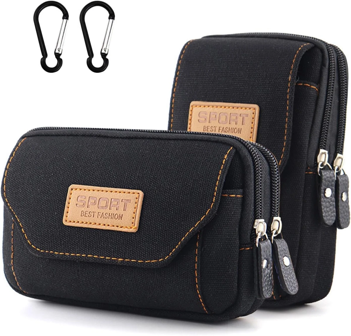 ZXYJMXN Cellulare Borsa A Tracolla Uomo Piccola, Borsa Tracolla Porta Cellulare Donna, 6.9" Verticale Marsupio Da Cintura Uomo Borsetta Custodia - Foto 3