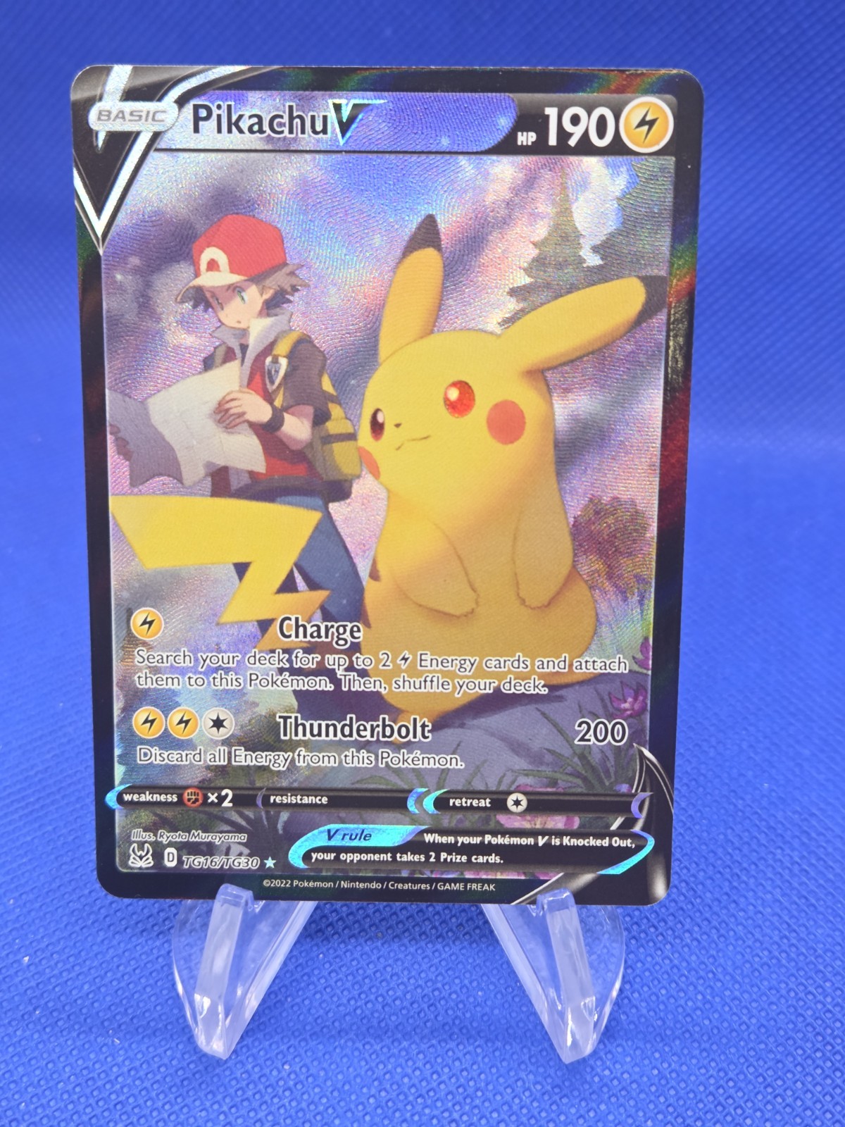 Pokemon Lost Origin Trainer Gallery Pikachu V TG16/TG30 Ultra Rare NM