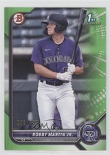 2022 Bowman Prospects Neon Green Border 63/399 Robby Martin Jr #BP-43 7m3