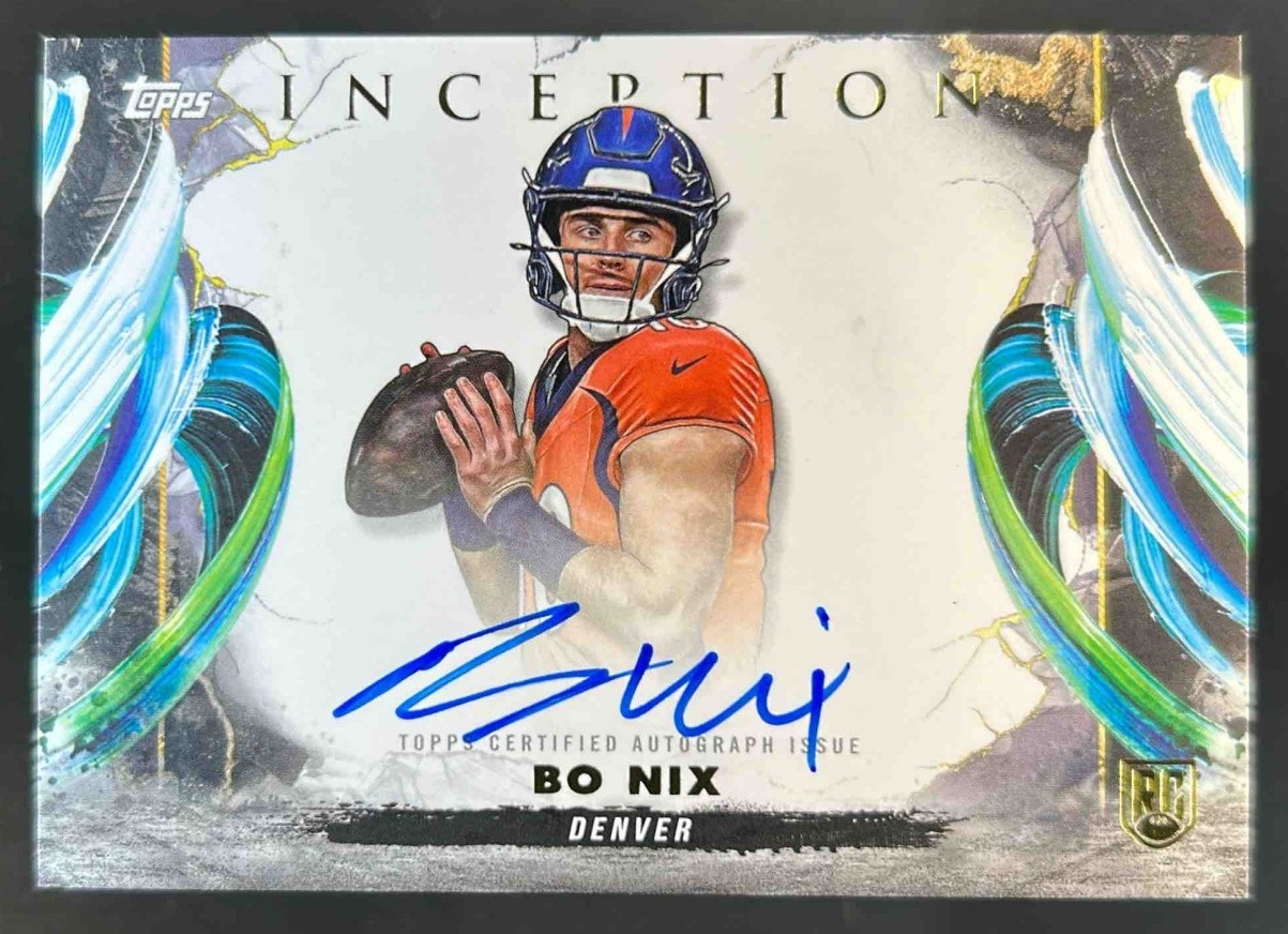 2024 Topps Inception Bo Nix Rookie Auto Variations RC VAR #RAV-BN Broncos