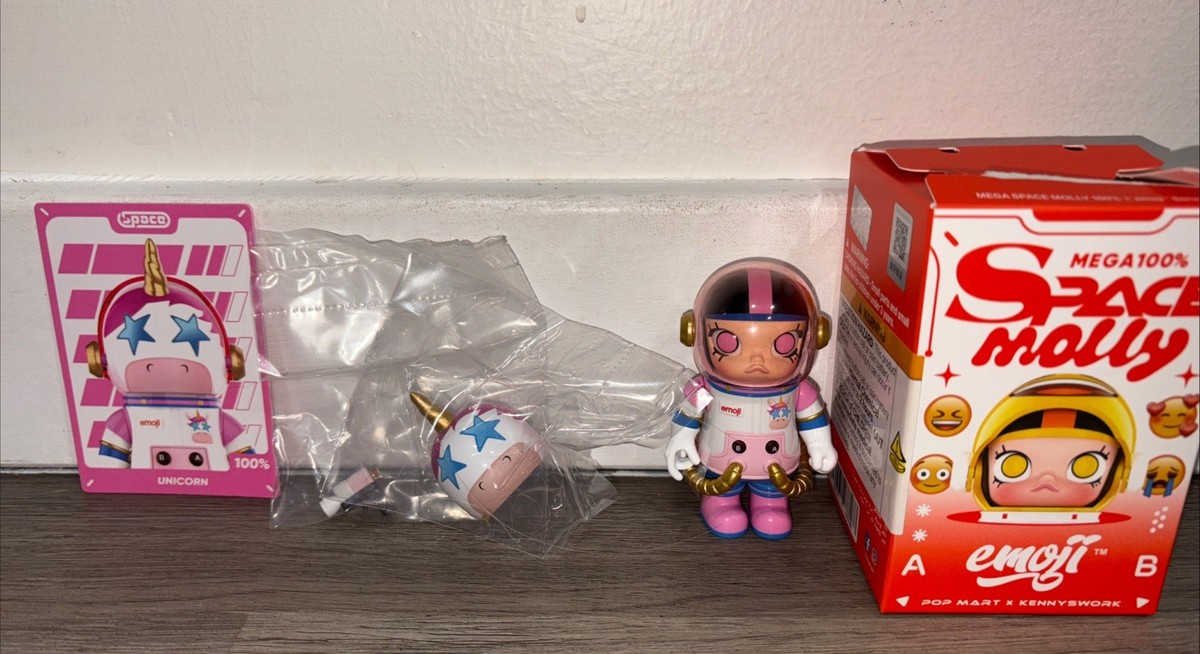 R*6様 POPMART SpaceMolly UNICORN ユニコーン MEGA SPACE MOLLY 100% X emoji Series Secret Rare Unicorn (1