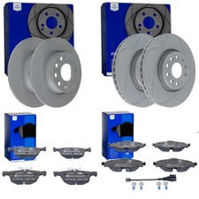 ATE PowerDisc BREMSSCHEIBEN + BELÄGE VA+HA passend für VW GOLF 7 TOURAN 5T T-ROC