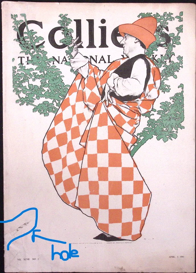 Collier's Magazine - April 1, 1911 ~~ Maxfield Parrish cover art - Image 2 of 4