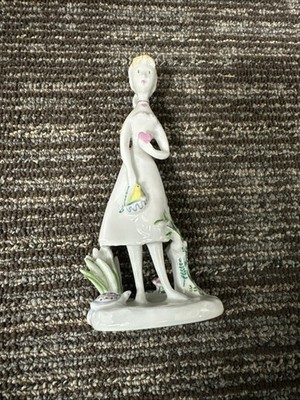 Modernist Rosenthal Raymond Peynet 6-1/2  Lovers Girl Figurine