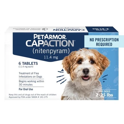 PET ARMOR PetArmor CapAction Fast-Acting Oral Flea Treatment for Small Dogs 6 Count