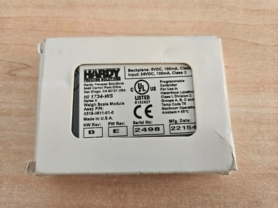 HARDY PROCESS SOLUTIONS HI 1734-WS NEW