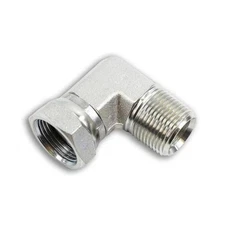 Tompkins 1501-12-12 Hydraulic Coupling/Adapter   Mp X Fp X 90, Npsm Elbow, Steel