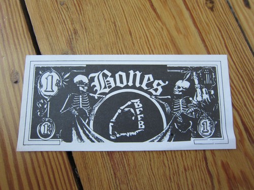 MC PATCH BONES DOLLAR BFFB WIESBADEN ADVERTISING BACK MOTORCYCLE CLUB VEST