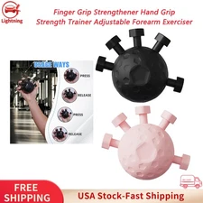 Finger Grip Strengthener Hand Grip Strength Trainer Adjustable Forearm Exerciser