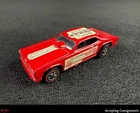 Vintage 1970 Original Hot Wheels Redline Mongoose vs. Snake Funny Car Red McEwen