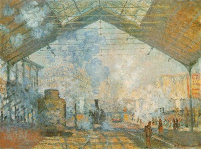 087 Claude Monet -   La Gare St. Lazare 1877 - Giclée Fine Art