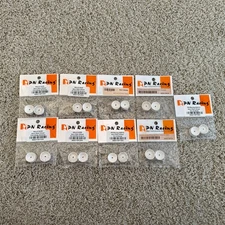 (9) PAIRS - PN Racing Mini-Z Racer Mini-Z AWD Aero Dish Wheels - White - NEW!
