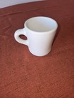 White Ceramic Coffee Mug 8 fl oz Round Solid Contemporary Handle 4.75in Wide — photo 3