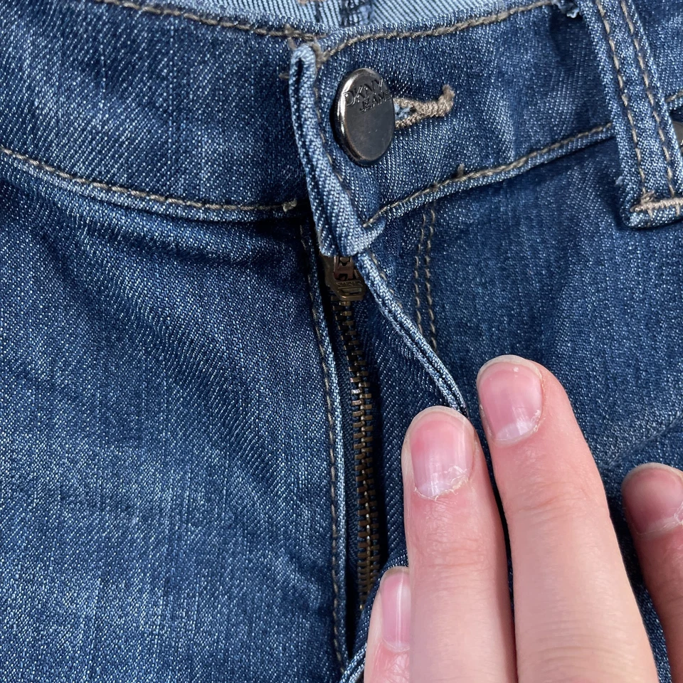 DKNY Jeans Womens 4 Blue Bootcut Low Rise Medium Wash Stretch Denim - Image 3 of 4