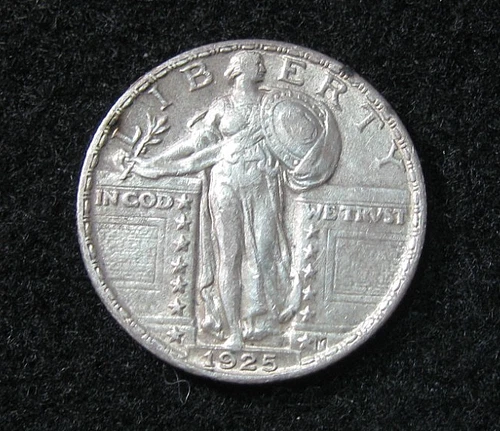 1925 - STANDING LIBERTY QUARTER  - AU - Silver