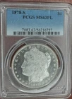 1878 S Morgan Silver Dollar PCGS MS 63 PL