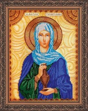 Bead "Saint Anastasia" Tapestry Embroidery Kit Orthodox Icon