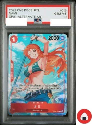 PSA10 One Piece OP01-016 Nami R Parallel Japanese Card