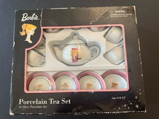 Barbie 13 Piece Porcelain Tea Set Schylling 2001 Vintage NRFB