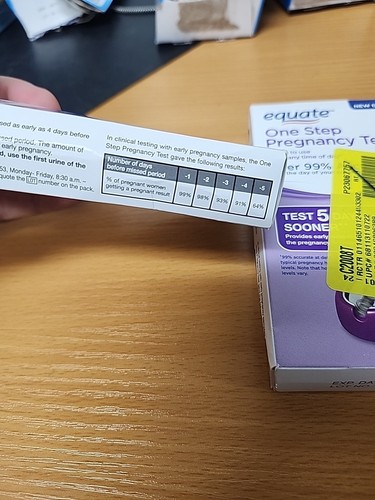 (2) Equate First Signal One Step Pregnancy Test Damaged Box - Picture 5 of 7