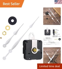 Stylish Analog Clock Movement with Quiet Operation & 12-Inch Spade Hands