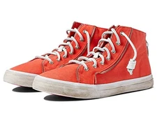 SPERRY X REBECCA MINKOFF HIGH-TOP SNEAKER SIZE 8.5 - ORANGE