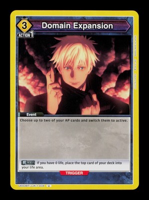 Domain Expansion JJK-1-034 Uncommon Union Arena Trading Card TCG CCG