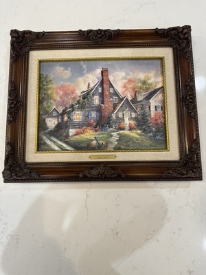 Vtg Marty Bell  Captain s Rest  COA #93/750 Limited Edition Ornate Brown Frame