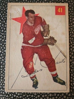 1954-55 PARKHURST HOCKEY GORDIE HOWE #41 RED WINGS GD/VG