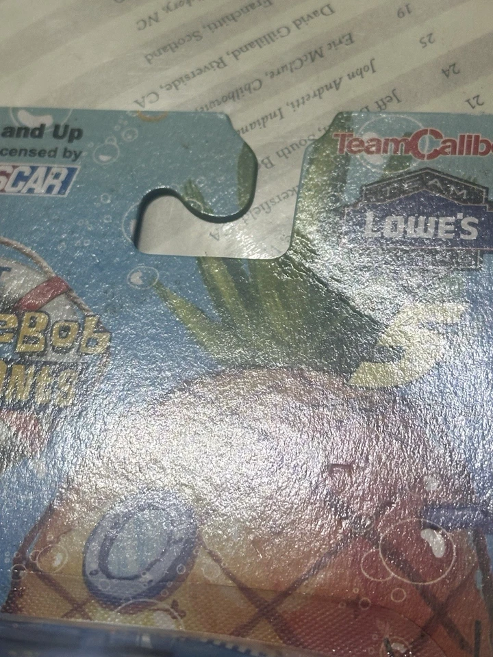 New 2004 NASCAR Lowes Racing Kyle Busch 1 64 SpongeBob Movie Die-cast Car - Image 4 of 4