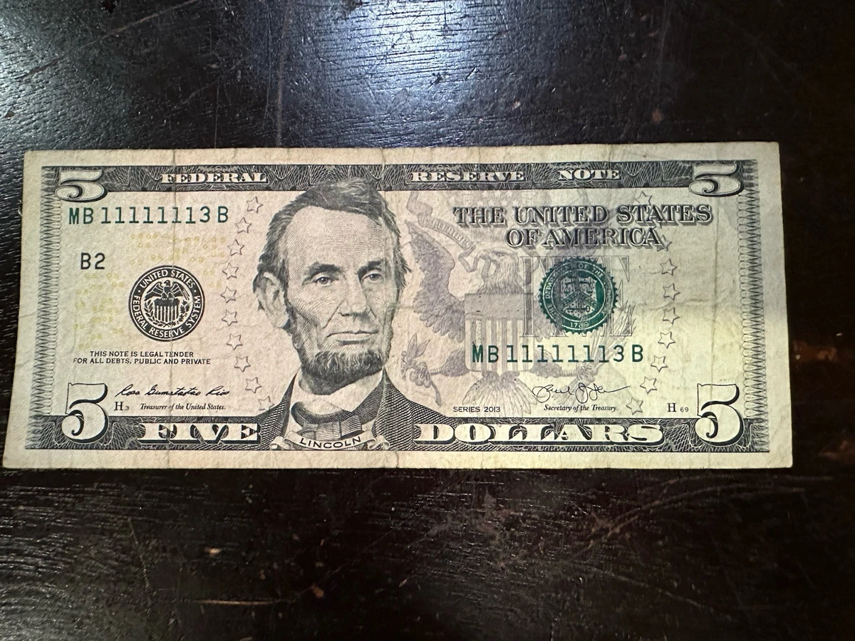 $5 Apparent/Net US Federal Reserve Small Notes for sale | eBay