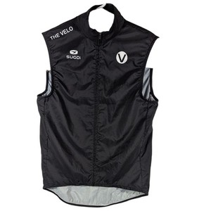 Sugoi Mens Cycling Vest Small Black The Velo AZ Flag Bike Biking 3 Pocket