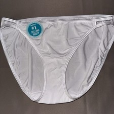 Vanity Fair 18108 Illumination String Bikini Panties 8 / XL White