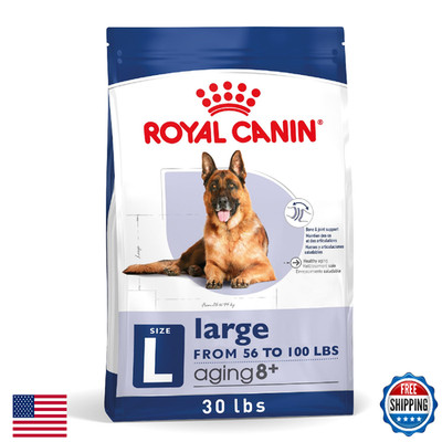 Royal Canin Size Health Nutrition Large Aging 8+ Senior Dry Dog Food, 30 lb Bag