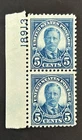 Mint Vintage US Stamps, #637, Plate # Attached, M/NG