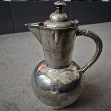 Antique EP Teapot, Victorian Silver Plated Metal,