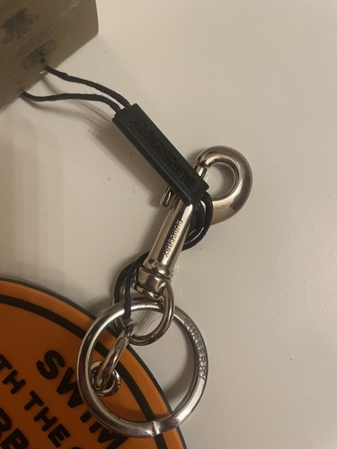 Swim With The Great Burberry At Your Own Risk! Key Chain Orange Black *ON SALE!* - Bild 3 von 5