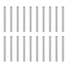 30 Pcs 1x12 mm 304 Stainless Steel Round Head Flat Chamfered End Dowel Pins